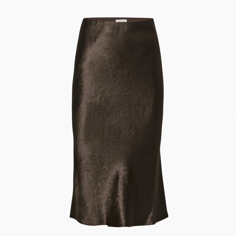 Aritzia Babaton Slip Satin Midi Skirt NWT